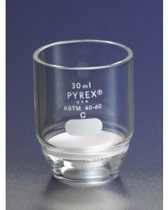 Corning PYREX Gooch Type Filtering Crucibles, Porosity: Fine; 082361C; 32960-30F